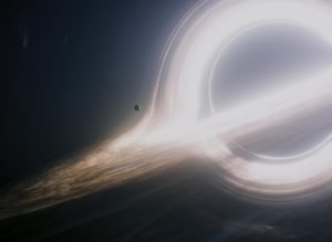 Black holes such as the one depicted in Interstellar (2014) can be connected by wormholes, which might have quantum origins.